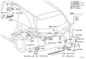 Blind Spot Detection Control Unit Right 88162-45010 for Toyota Sienna