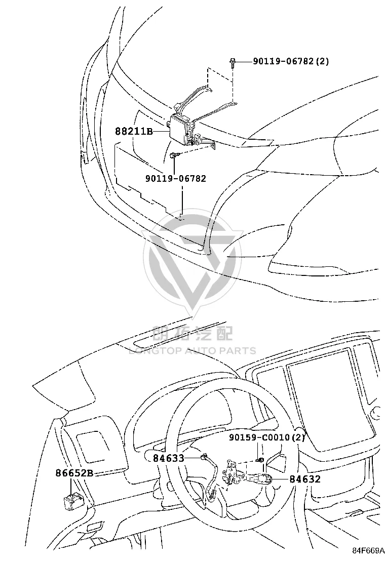 Cruise Sensor 88210-30240 for Toyota Crown