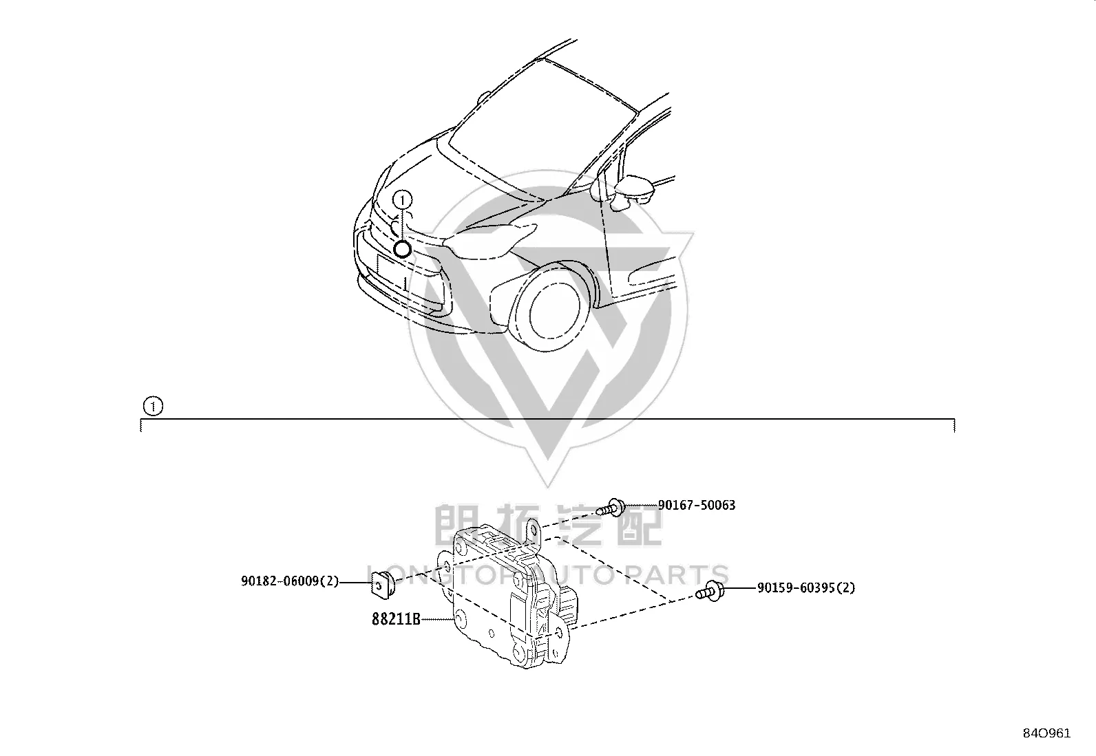 Cruise Control Sensor 88210-48170 for Toyota ALPHARD