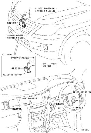 Cruise Control Sensor 88210-60090 for Lexus LX570