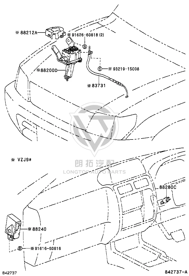 Cruise Computer 88240-60250 for Toyota Land Cruiser