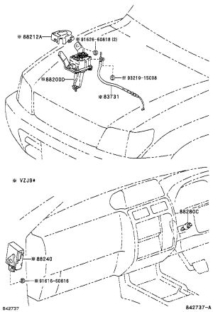 Cruise Computer 88240-60250 for Toyota Land Cruiser