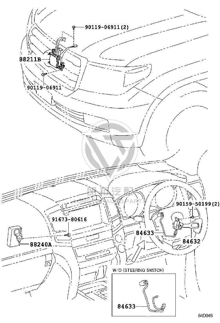 Cruise Control Computer 88240-60310 for Toyota Land Cruiser