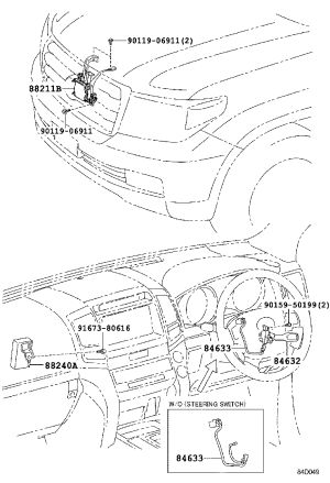 Cruise Control Computer 88240-60310 for Toyota Land Cruiser