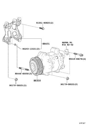 Air conditioning pump 88310-48320 for Lexus RX Series