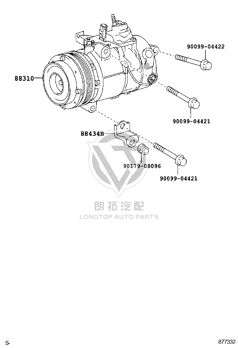 AC Compressor 88310-50160 for Toyota Crown
