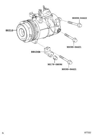 AC Compressor 88310-50160 for Toyota Crown