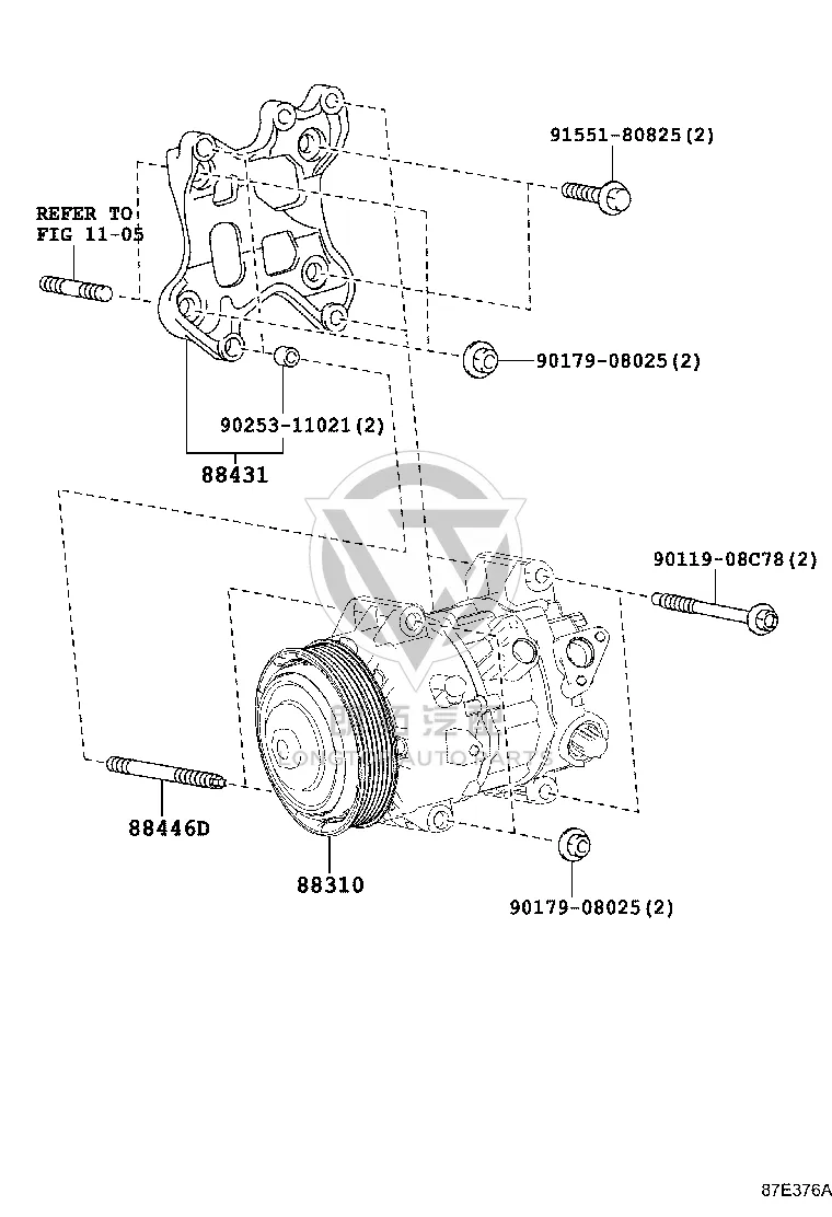 Air Conditioning Pump 88310-78010 for Lexus NX Series