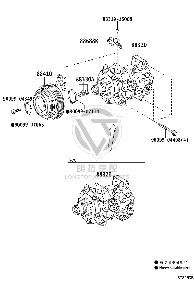 Air Conditioner Pump 88320-28420 for Toyota ALPHARD