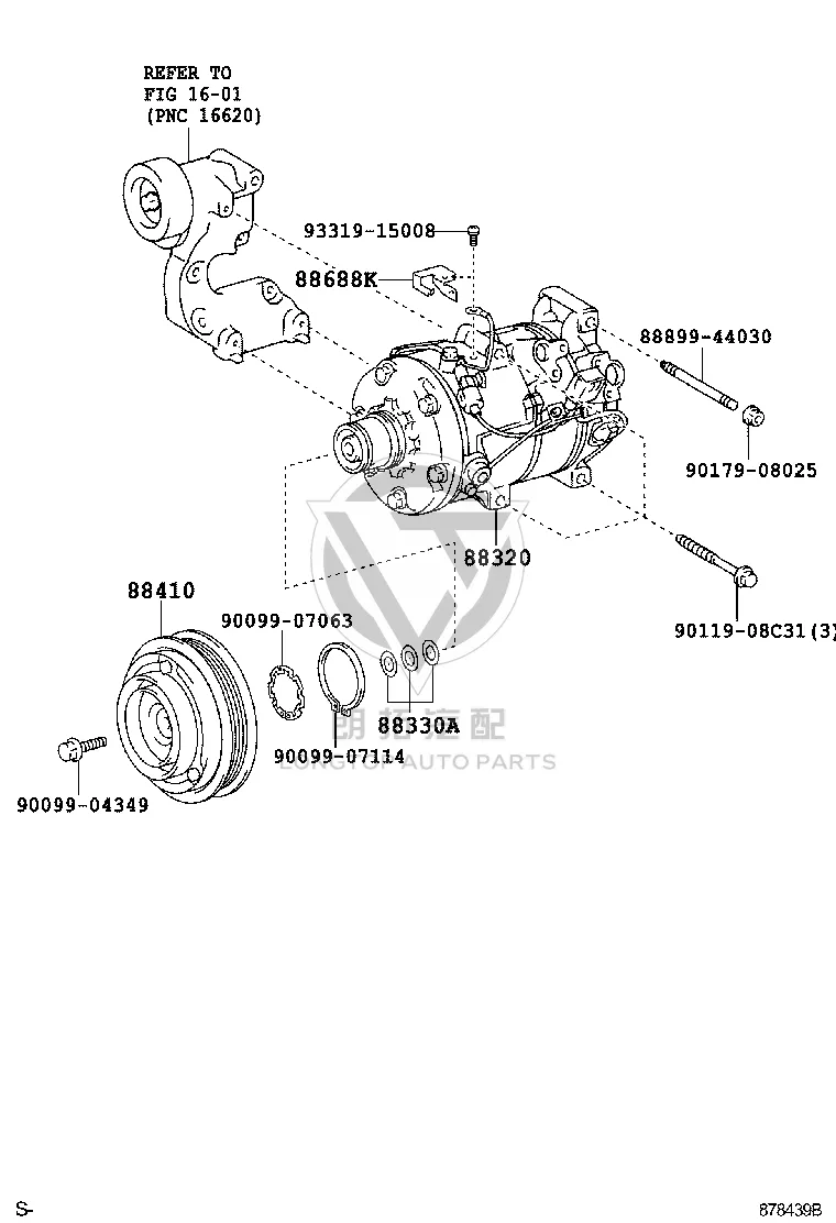 Air Conditioning Pump 88320-3A300 for Toyota Mark X
