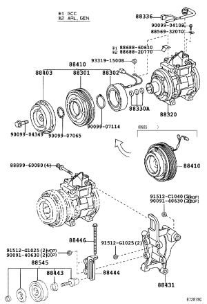 Air Conditioning Pump 88320-60690 for Toyota Land Cruiser