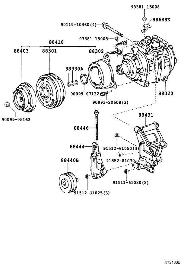 AC Compressor Magnetic Clutch 88410-36341 for Toyota Coaster