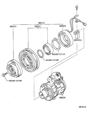 AC Compressor Magnetic Clutch 88410-60330 for Toyota CRESSIDA