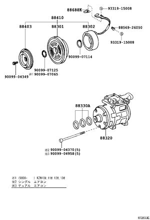 Air Conditioning Pump Pulley 88412-2F010 for Toyota Hiace