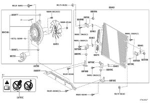 Condenser Electronic Fan Cover 88454-60111 for Toyota GX550