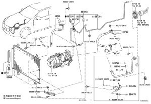 Condenser 88460-0P040 for Toyota Reiz