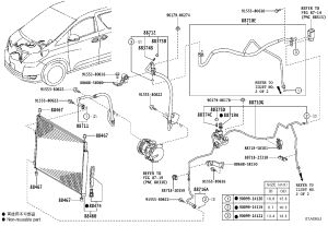 Air Conditioning Pipe 88712-58051 for Toyota Alphard