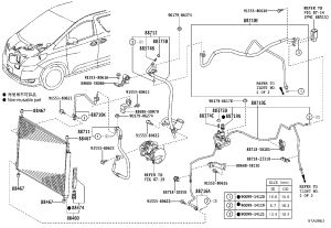 A/C High Pressure Hose 88710-58160 for Toyota Alphard