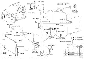 Air Conditioning High Pressure Hose 88710-58190 for Toyota ALPHARD
