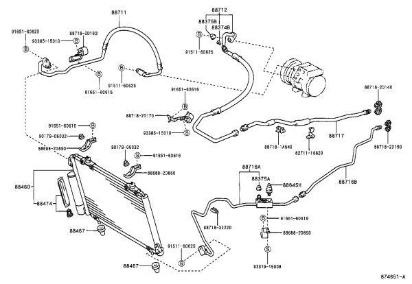 Condenser Mounting Adhesive (Lower) 88467-32020 for Toyota CELICA
