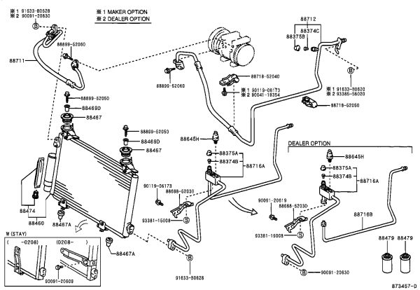 Condenser Mounting Adhesive (Lower) 88467-52020 for Toyota Yaris
