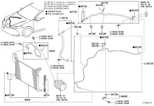 Condenser 884A0-06110 for Toyota Camry