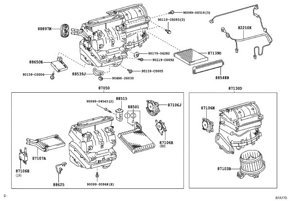 Air Conditioning Control Computer 886500-R100 for Toyota RAV4