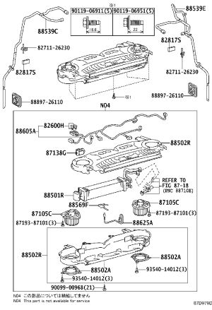 AC Cooling Unit Case Sub-Assembly 88502-26180 for Toyota Hiace