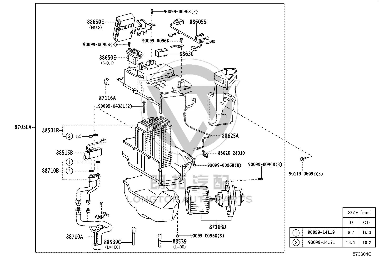 Expansion Valve (Rear) 88515-60160 for Toyota Land Cruiser