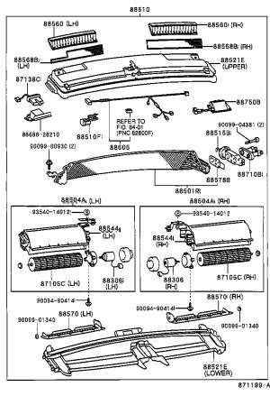 Rear AC Expansion Valve 88515-28040 for Toyota Previa