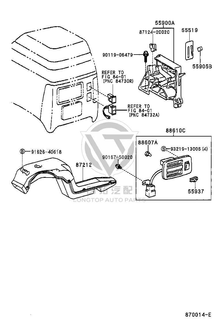 Cooler Control Switch Assembly 88610-60080E0 for Toyota Land Cruiser