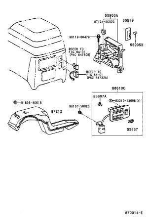 Cooler Control Switch Assembly 88610-60080E0 for Toyota Land Cruiser