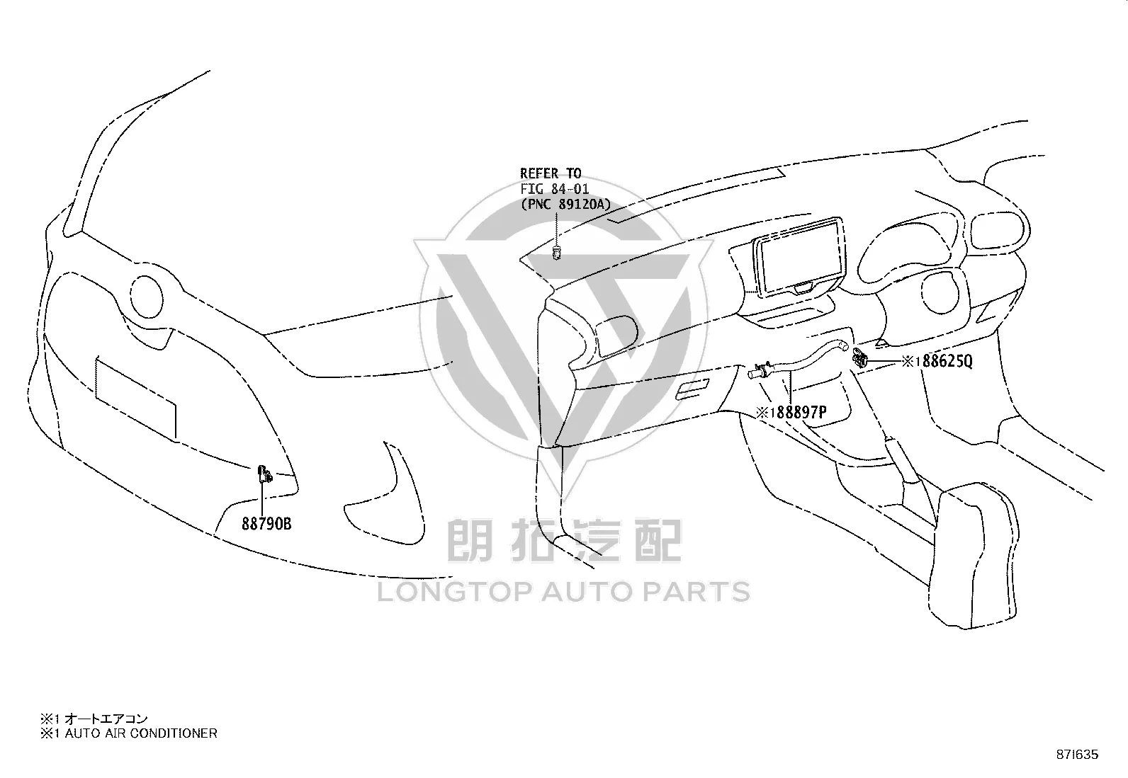 Car Interior Temperature Sensor 88790-28100 for Toyota 4RUNNER