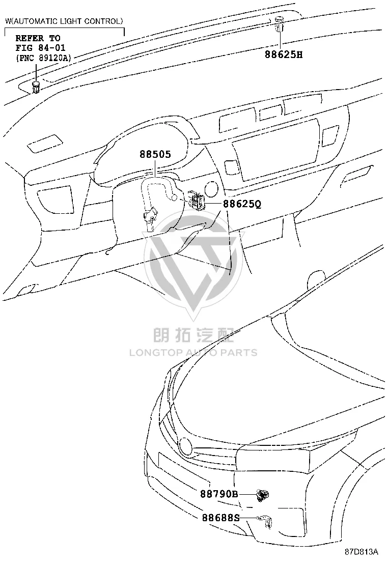 Interior Temperature Sensor 88625-47031 for Toyota ALPHARD