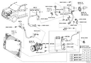 Air Conditioning High-Pressure Pipe 88710-0C120 for Toyota Sequoia