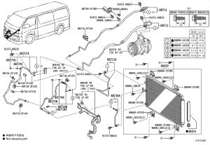 AC Line Clip 887182-F120 for Toyota HIACE