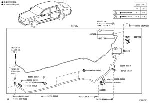 Piping Clamp 88718-50620 for Toyota Century, LS460 & LS600H