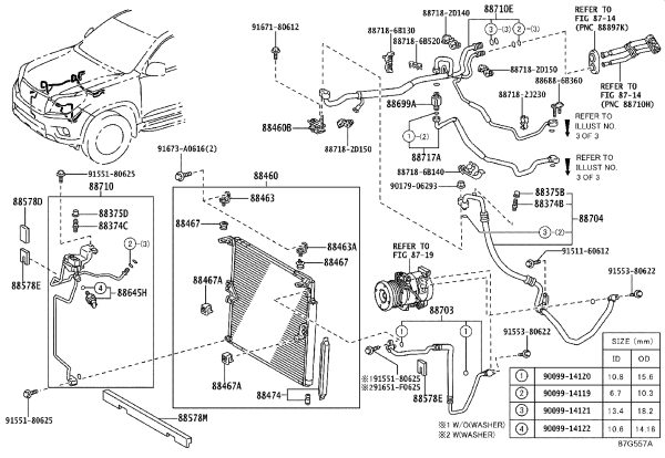 AC Line Clip 88718-6B140 for Toyota Land Cruiser Prado