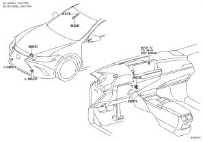 Rainfall Sensor Cover 89943-33070 for Lexus ES