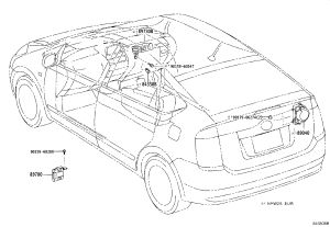 Anti-theft alarm assembly 89040-48020 for Toyota Camry