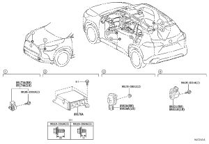 Airbag Computer 89170-0A130 for Toyota FRONT LANDER
