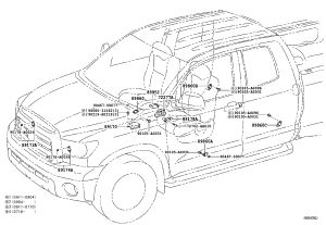 Airbag Control Module 89170-0C640 for Toyota Tundra
