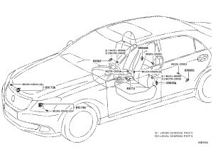 SRS Airbag Control Module 89170-0N040 for Toyota Crown