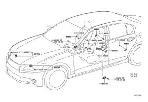 SRS Airbag Control Module 89170-30B90 for Lexus GS Series