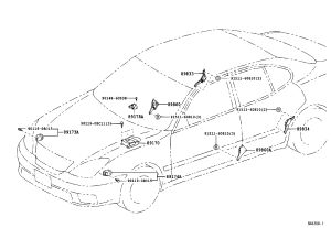 Rear Airbag Sensor Right 89833-33030 for Toyota Windom