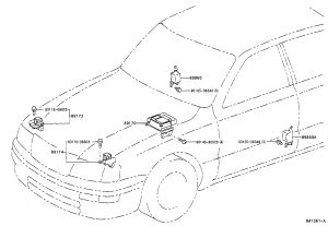 SRS Airbag Control Module 89170-41010 for Toyota Avalon