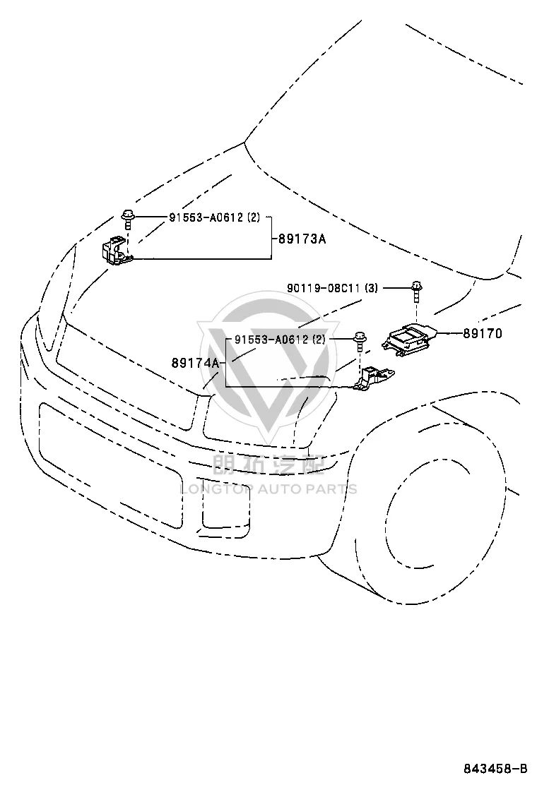 SRS Airbag Control Module 89170-42090 for Toyota RAV4