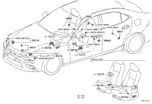 Airbag Computer 89170-53680 for Lexus IS
