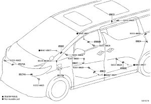 Airbag Computer 89170-58160 for Toyota ALPHARD