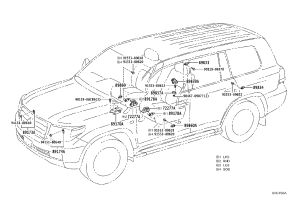 Side Airbag Sensor 89831-60050 for Toyota Land Cruiser